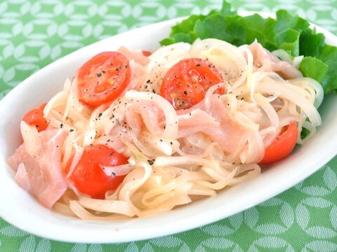 新玉ねぎとチェリートマトのマリネサラダ